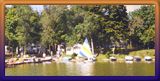 Picture of our beach from the lake.  - Click for the real big view.